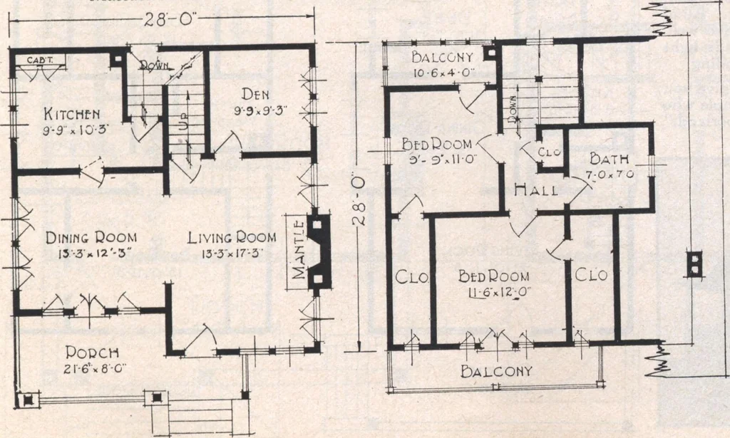 An illustration from Book A-7 of one hundred homes, 1917, leaf 76