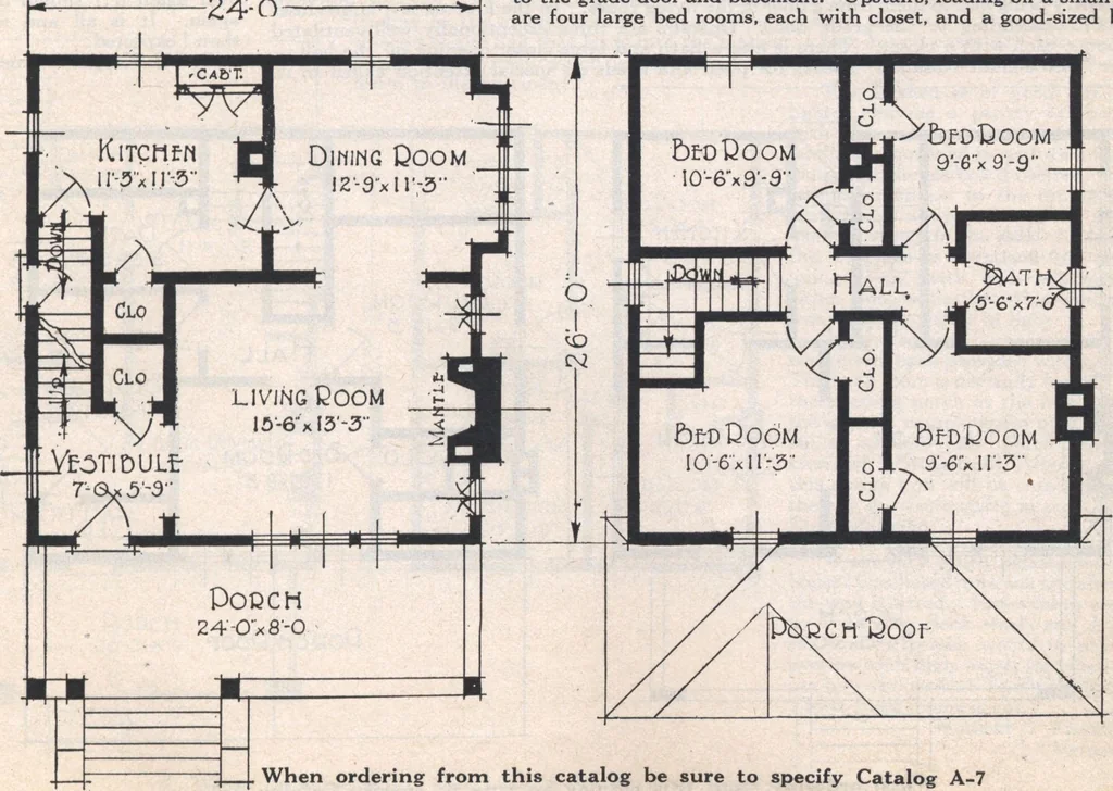 An illustration from Book A-7 of one hundred homes, 1917, leaf 78