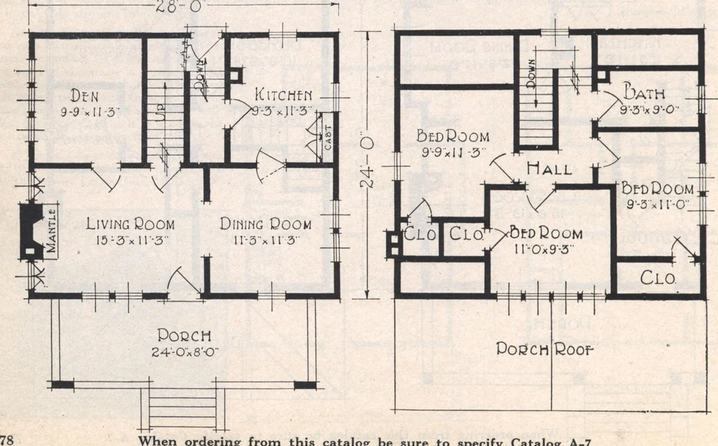 An illustration from Book A-7 of one hundred homes, 1917, leaf 79