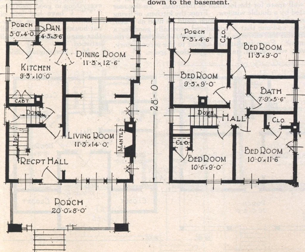 An illustration from Book A-7 of one hundred homes, 1917, leaf 80