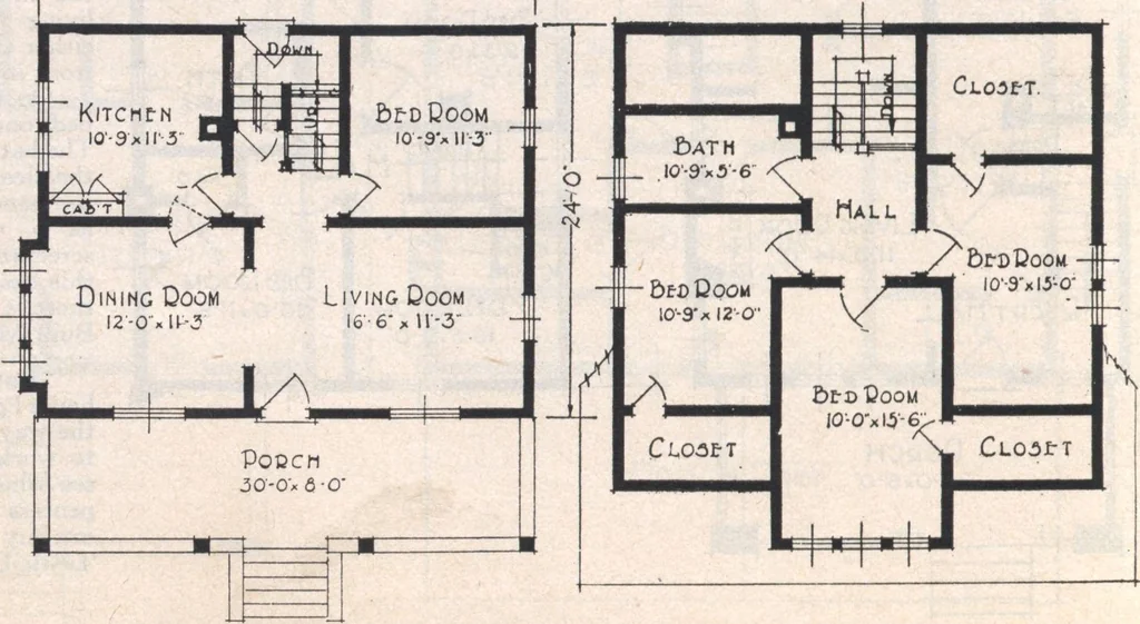 An illustration from Book A-7 of one hundred homes, 1917, leaf 81