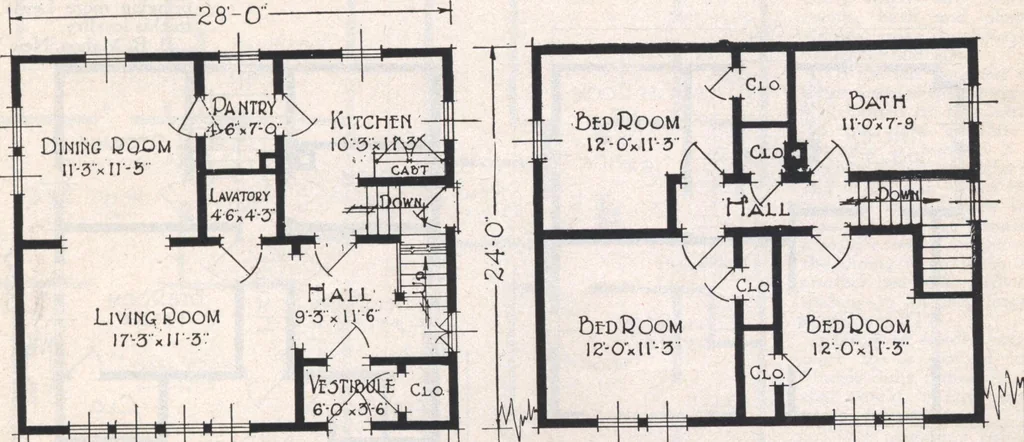 An illustration from Book A-7 of one hundred homes, 1917, leaf 82
