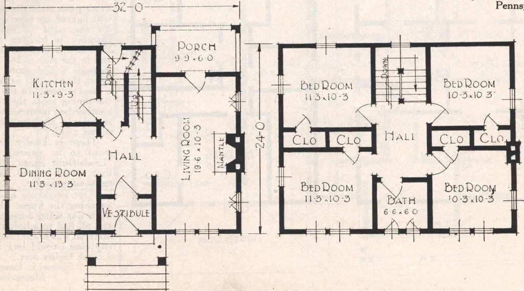 An illustration from Book A-7 of one hundred homes, 1917, leaf 85