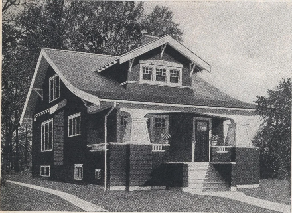 An illustration from Book A-7 of one hundred homes, 1917, leaf 87