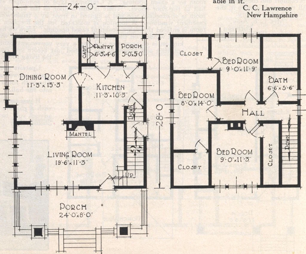 An illustration from Book A-7 of one hundred homes, 1917, leaf 87
