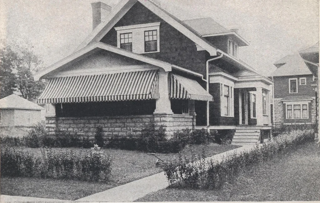 An illustration from Book A-7 of one hundred homes, 1917, leaf 92