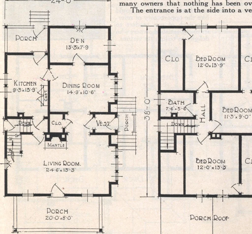 An illustration from Book A-7 of one hundred homes, 1917, leaf 92