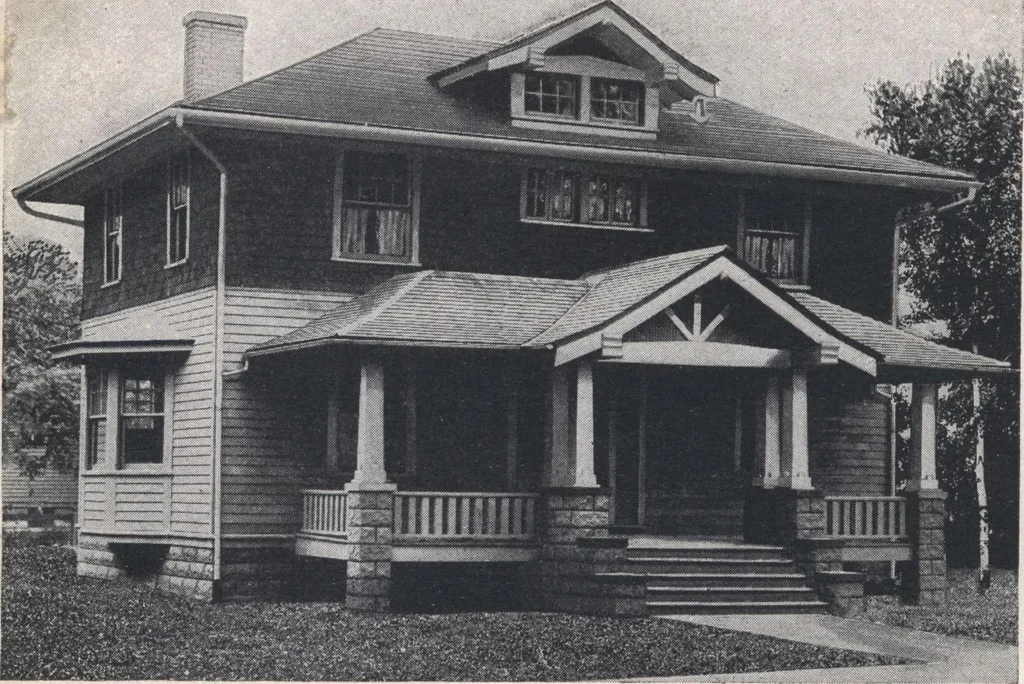 An illustration from Book A-7 of one hundred homes, 1917, leaf 93