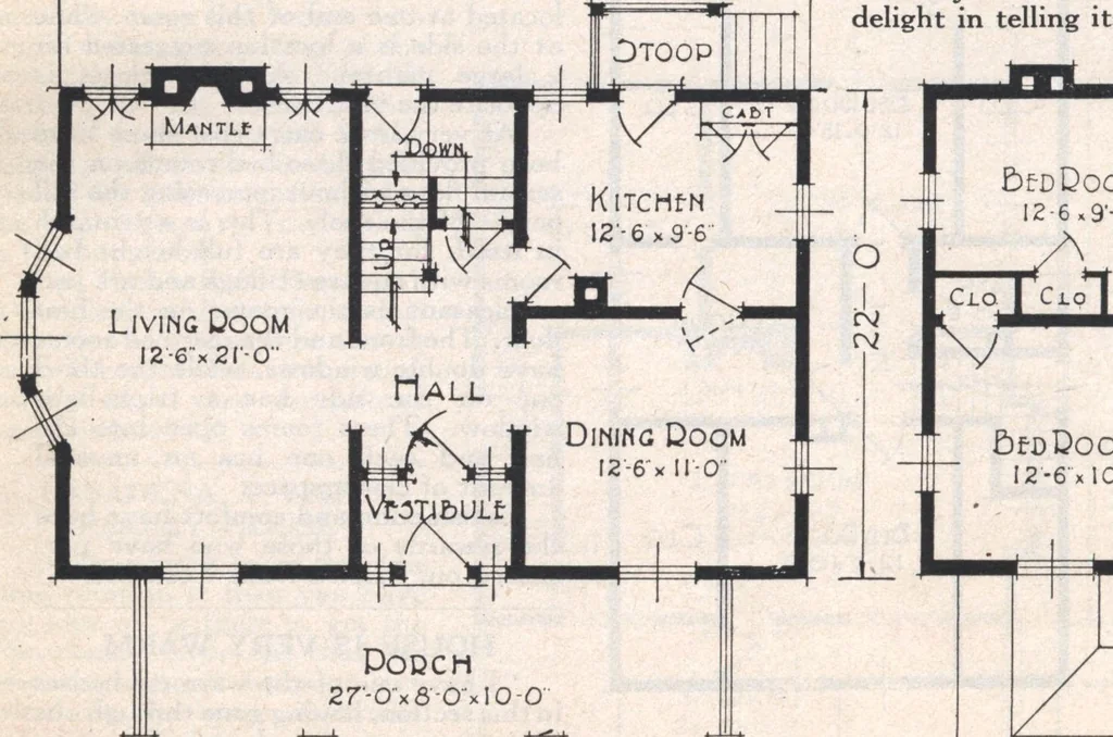 An illustration from Book A-7 of one hundred homes, 1917, leaf 93