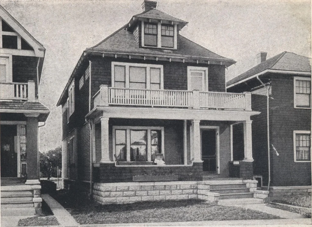 An illustration from Book A-7 of one hundred homes, 1917, leaf 98