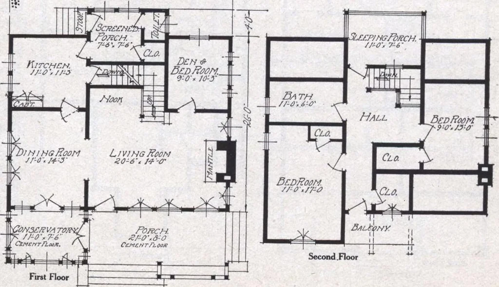 An illustration from Book A-6 of one hundred homes, 1915, leaf 100
