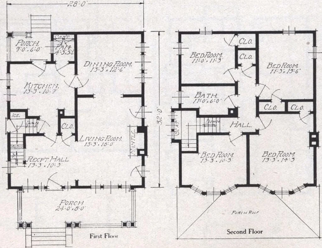 An illustration from Book A-6 of one hundred homes, 1915, leaf 101