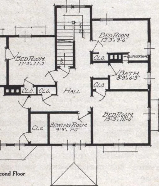 An illustration from Book A-6 of one hundred homes, 1915, leaf 105