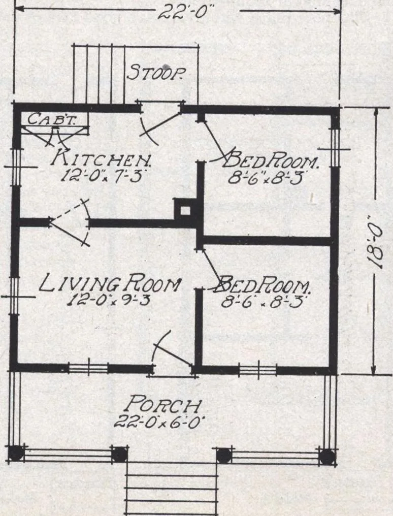 An illustration from Book A-6 of one hundred homes, 1915, leaf 12