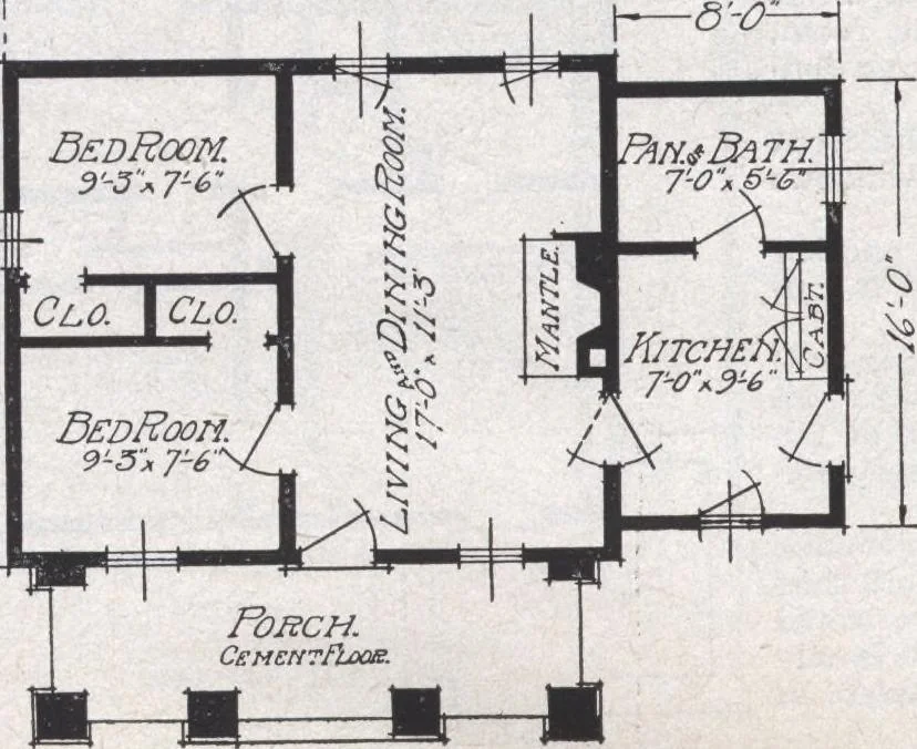An illustration from Book A-6 of one hundred homes, 1915, leaf 17