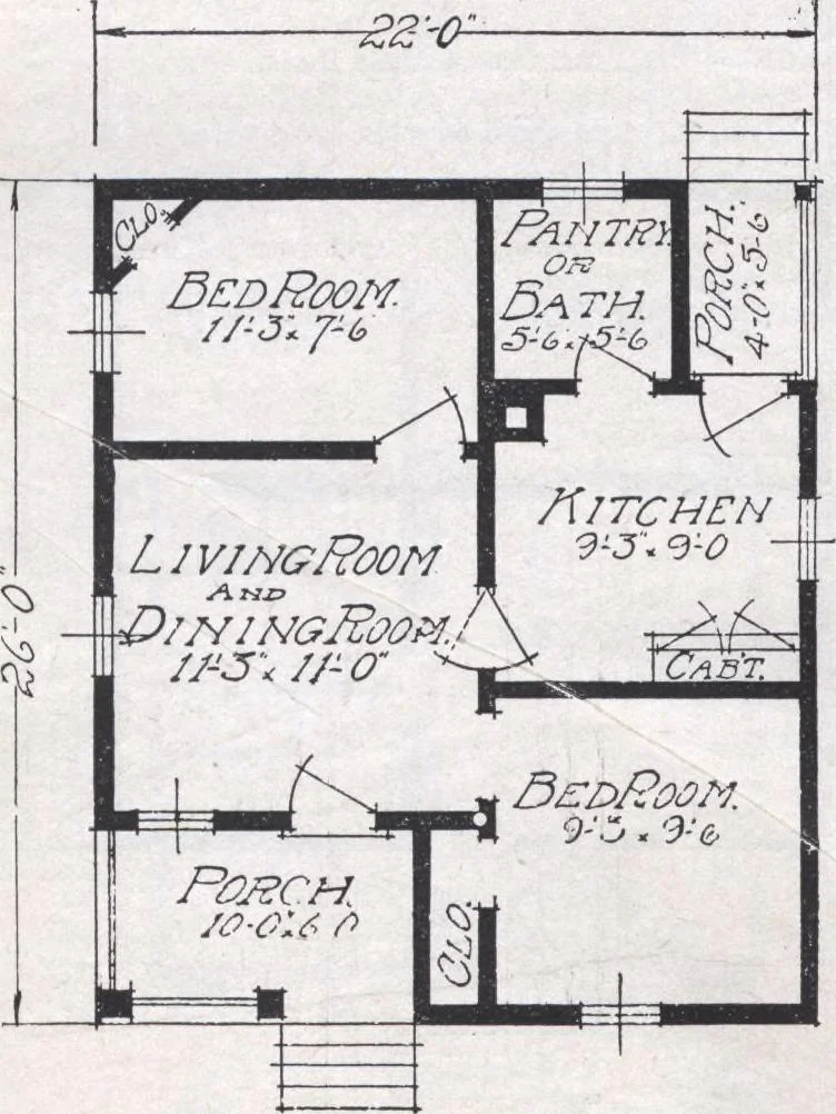 An illustration from Book A-6 of one hundred homes, 1915, leaf 19