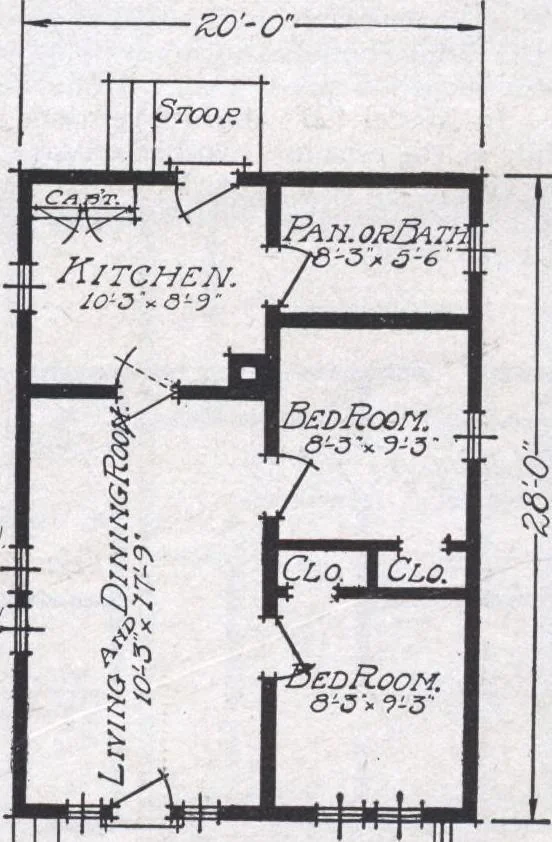 An illustration from Book A-6 of one hundred homes, 1915, leaf 20