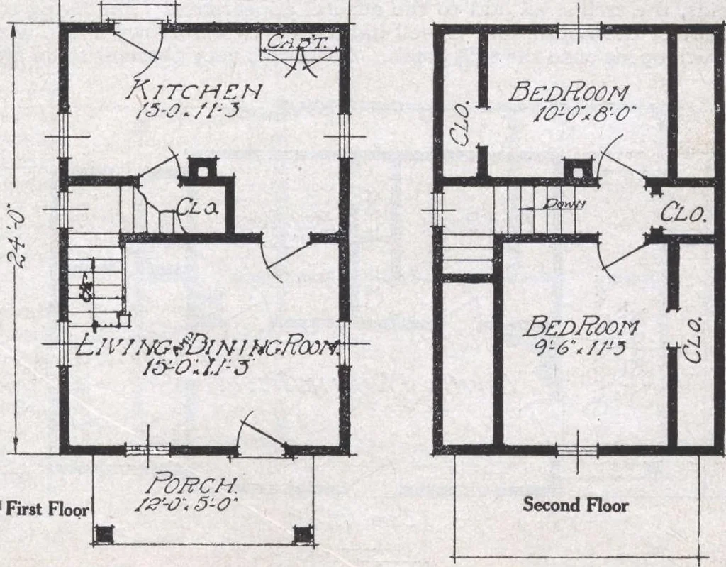 An illustration from Book A-6 of one hundred homes, 1915, leaf 22