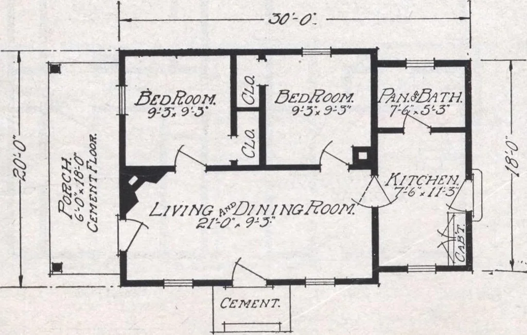 An illustration from Book A-6 of one hundred homes, 1915, leaf 23