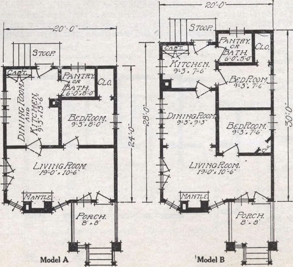 An illustration from Book A-6 of one hundred homes, 1915, leaf 25