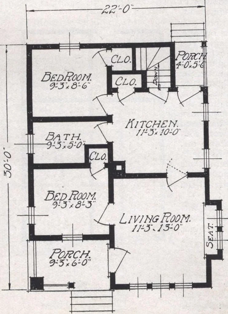 An illustration from Book A-6 of one hundred homes, 1915, leaf 27
