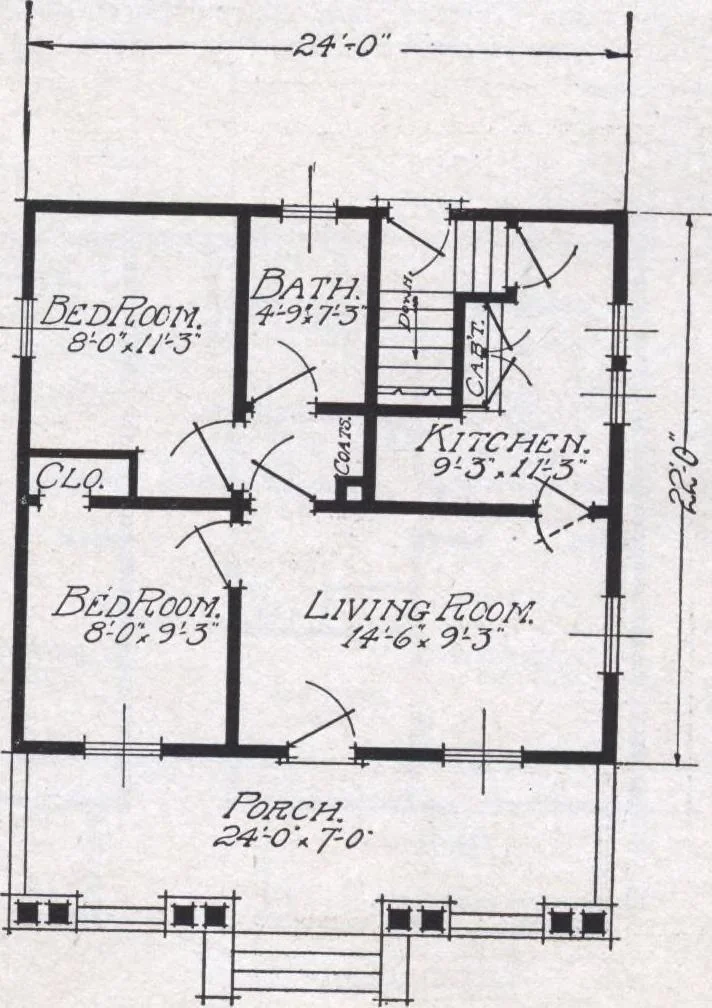 An illustration from Book A-6 of one hundred homes, 1915, leaf 28