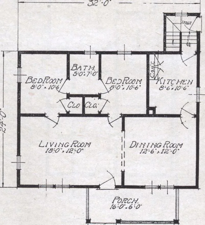 An illustration from Book A-6 of one hundred homes, 1915, leaf 30