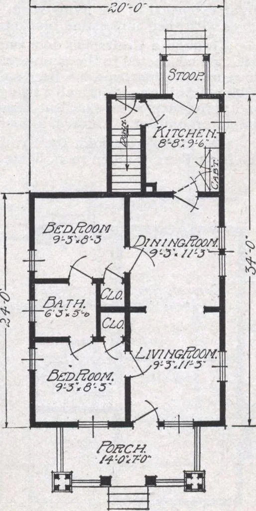 An illustration from Book A-6 of one hundred homes, 1915, leaf 32