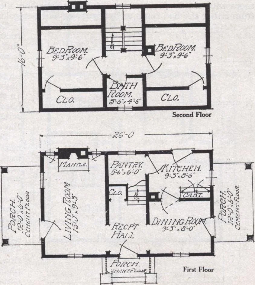 An illustration from Book A-6 of one hundred homes, 1915, leaf 34