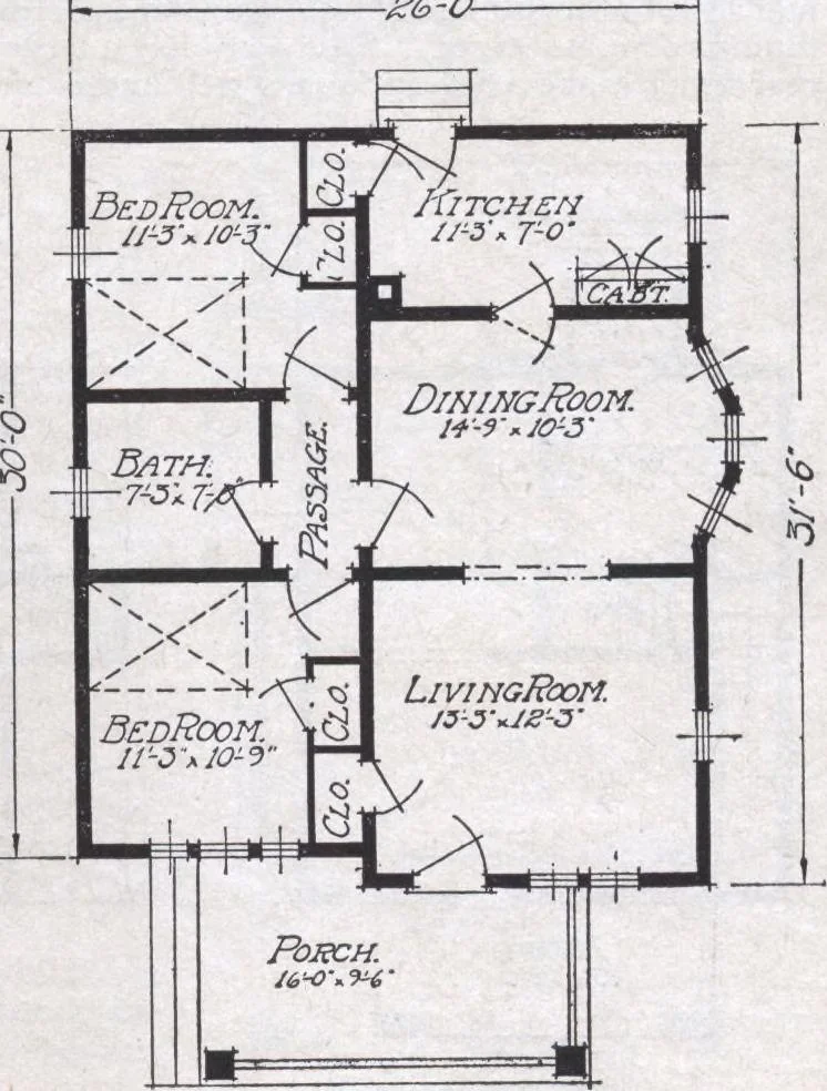 An illustration from Book A-6 of one hundred homes, 1915, leaf 38