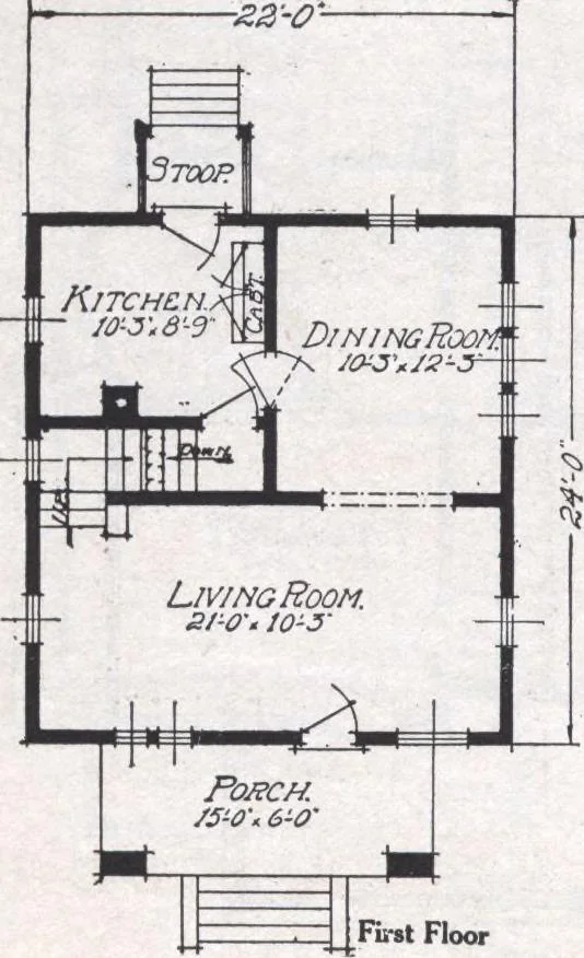 An illustration from Book A-6 of one hundred homes, 1915, leaf 39