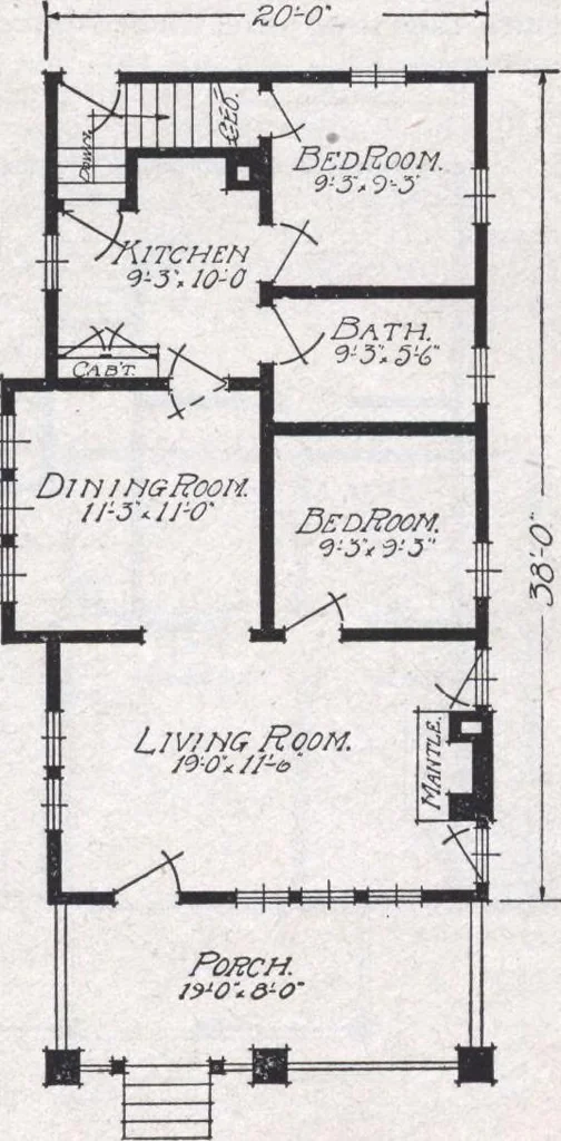 An illustration from Book A-6 of one hundred homes, 1915, leaf 40