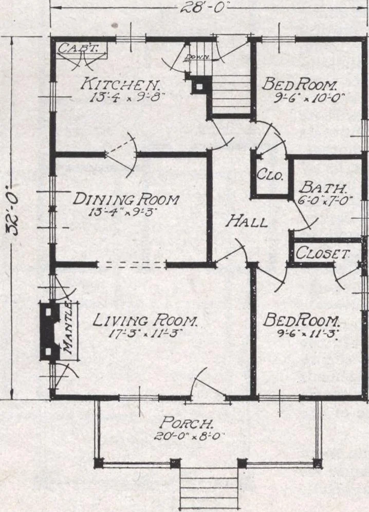 An illustration from Book A-6 of one hundred homes, 1915, leaf 41