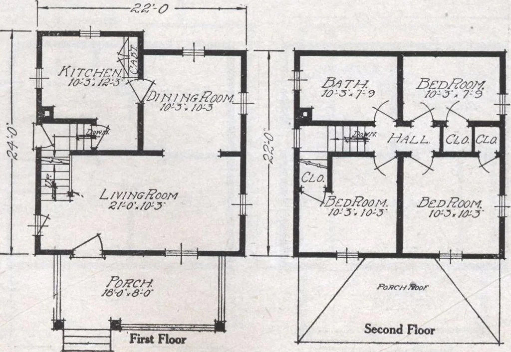 An illustration from Book A-6 of one hundred homes, 1915, leaf 42