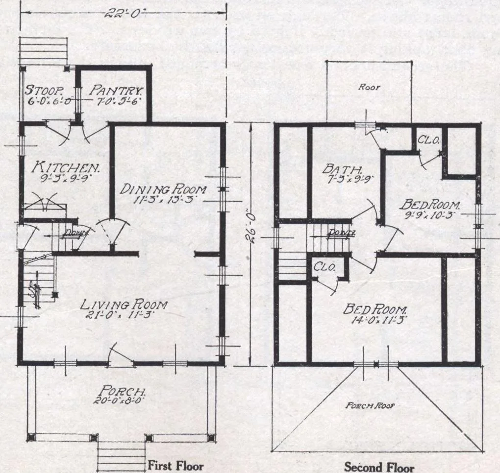 An illustration from Book A-6 of one hundred homes, 1915, leaf 44