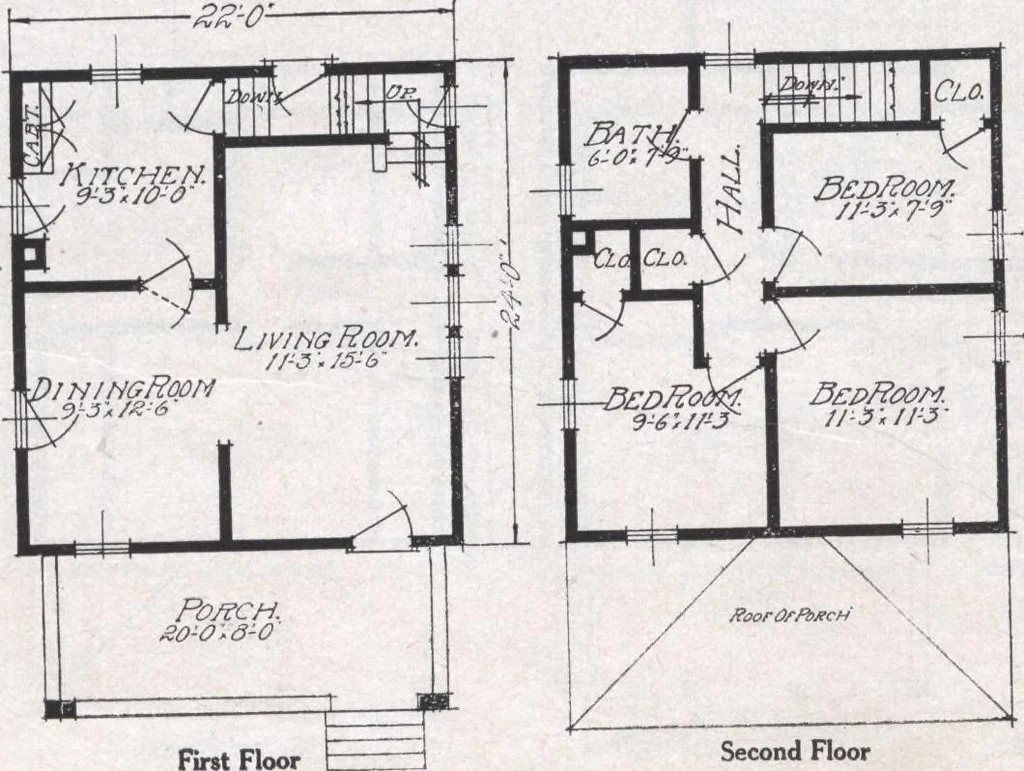 An illustration from Book A-6 of one hundred homes, 1915, leaf 45