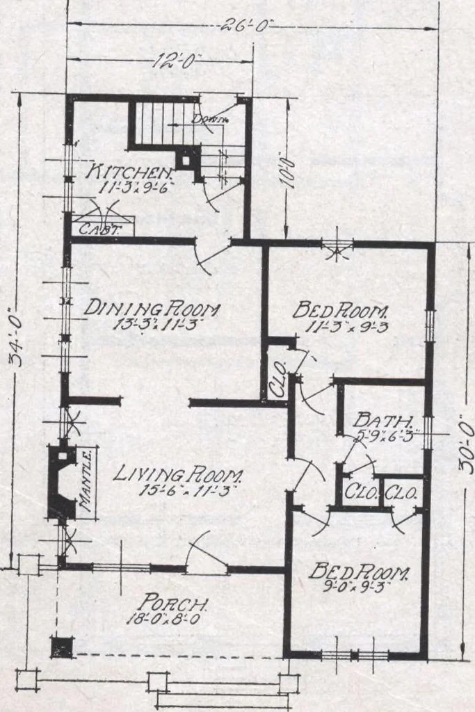 An illustration from Book A-6 of one hundred homes, 1915, leaf 46