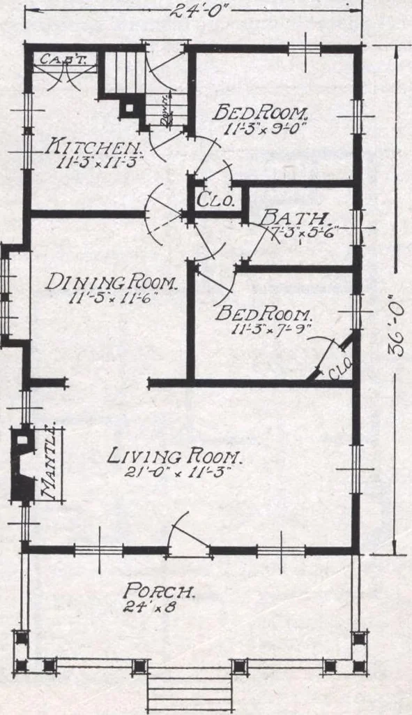 An illustration from Book A-6 of one hundred homes, 1915, leaf 47