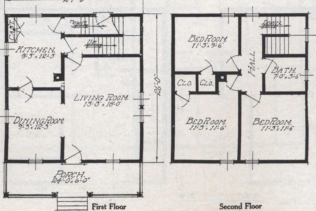 An illustration from Book A-6 of one hundred homes, 1915, leaf 51