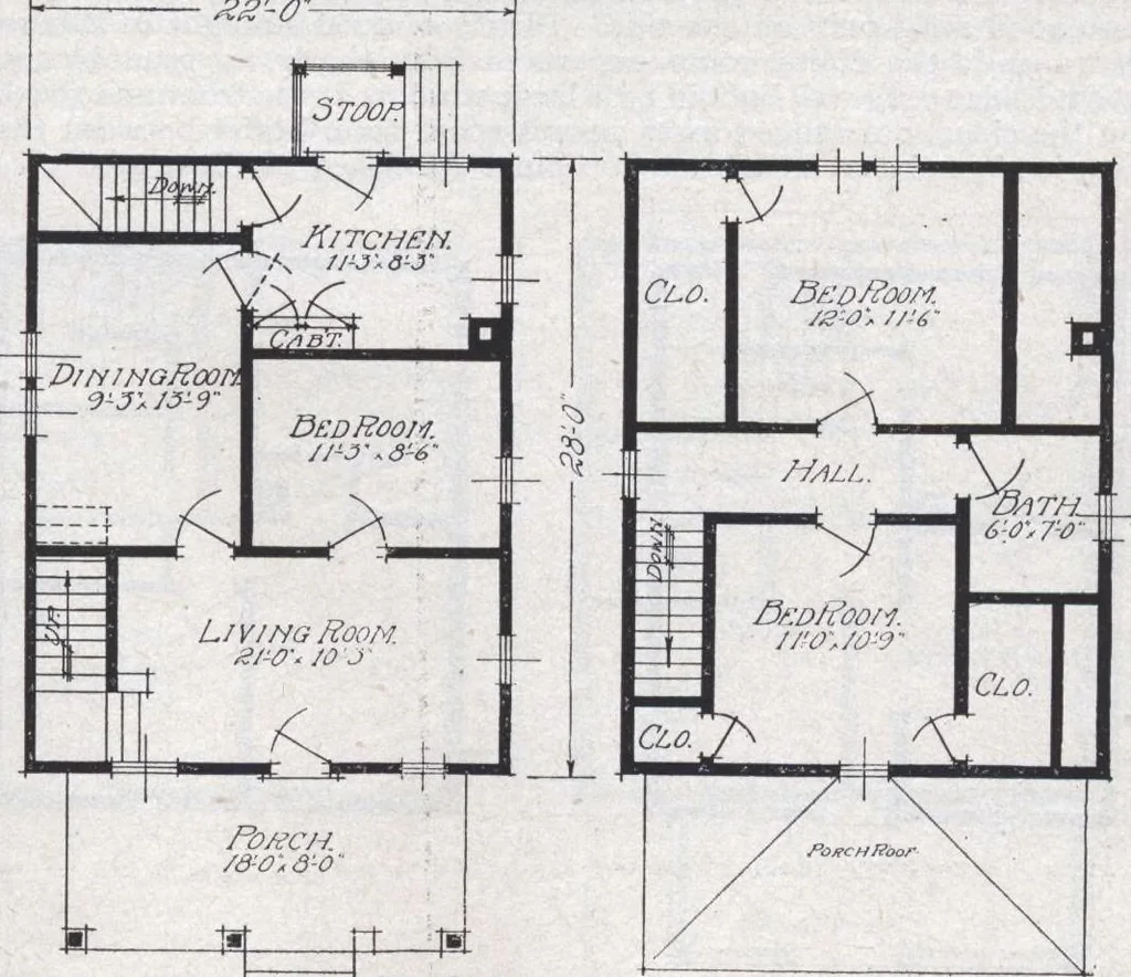 An illustration from Book A-6 of one hundred homes, 1915, leaf 52