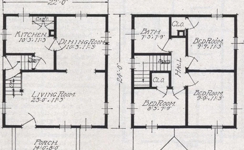 An illustration from Book A-6 of one hundred homes, 1915, leaf 54