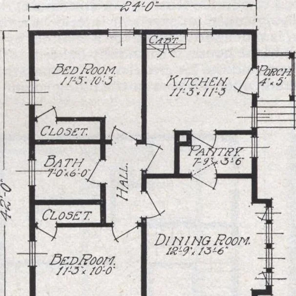 An illustration from Book A-6 of one hundred homes, 1915, leaf 55