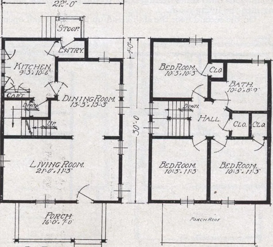 An illustration from Book A-6 of one hundred homes, 1915, leaf 56