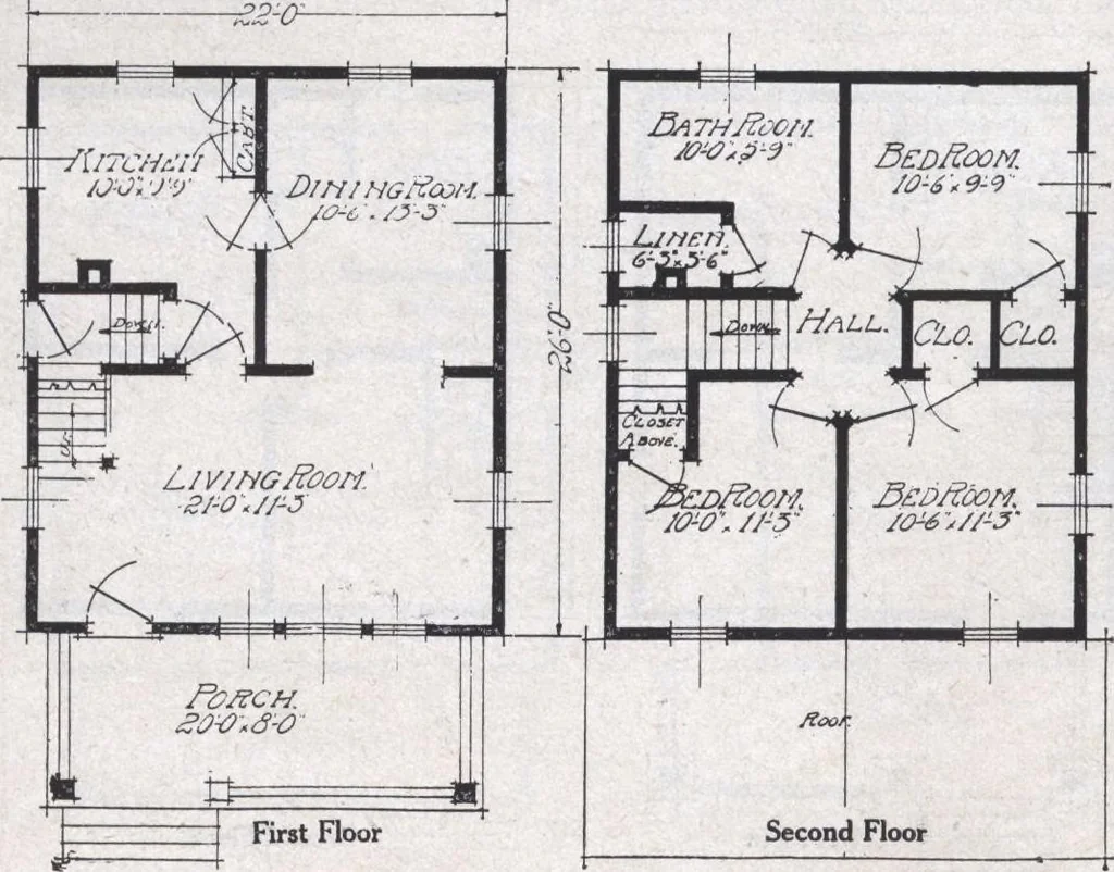 An illustration from Book A-6 of one hundred homes, 1915, leaf 59