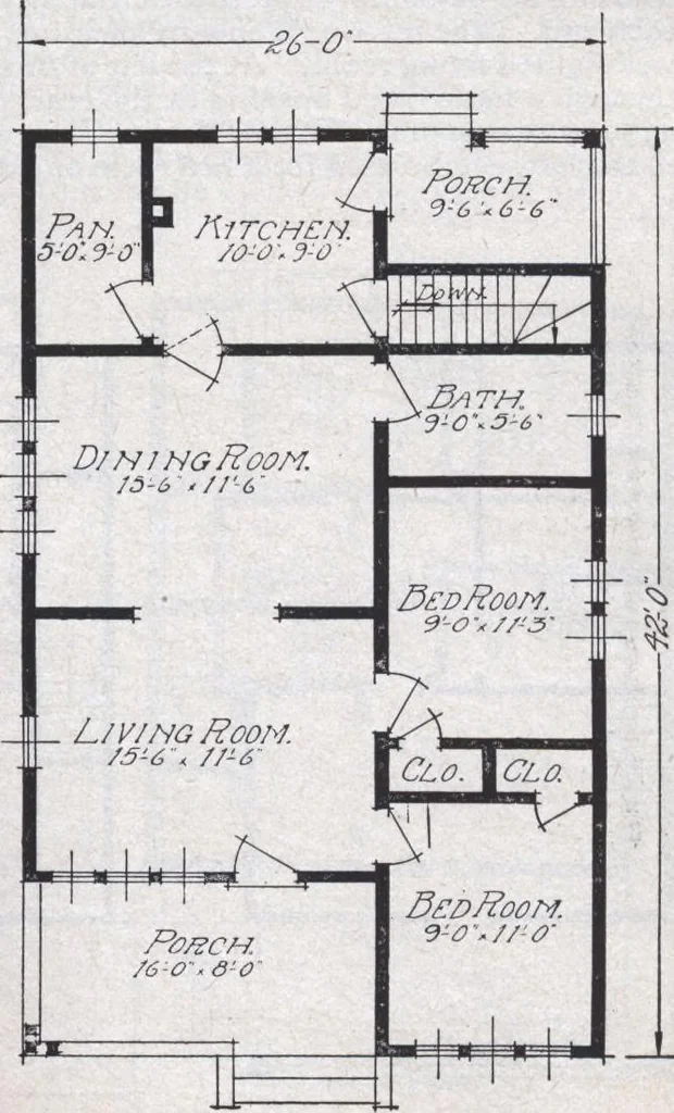 An illustration from Book A-6 of one hundred homes, 1915, leaf 60