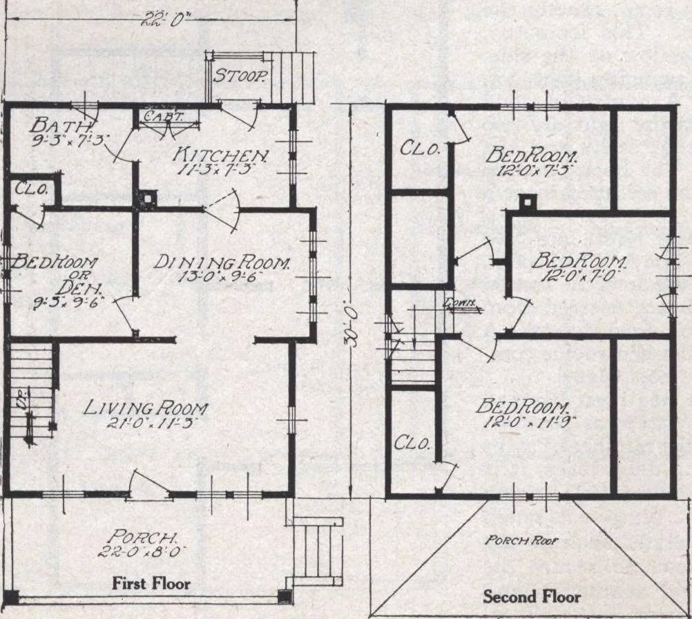An illustration from Book A-6 of one hundred homes, 1915, leaf 61