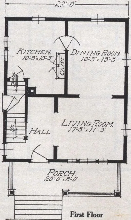 An illustration from Book A-6 of one hundred homes, 1915, leaf 62