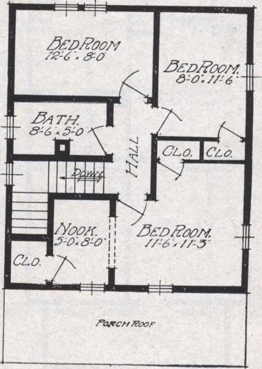 An illustration from Book A-6 of one hundred homes, 1915, leaf 62