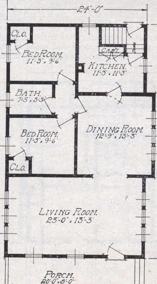 An illustration from Book A-6 of one hundred homes, 1915, leaf 64