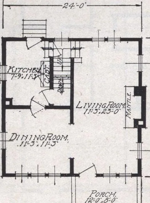 An illustration from Book A-6 of one hundred homes, 1915, leaf 65